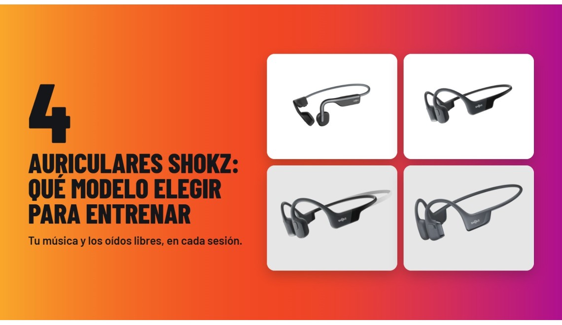 Auriculares Shokz para entrenar: cuál elegir | ExpobikeS